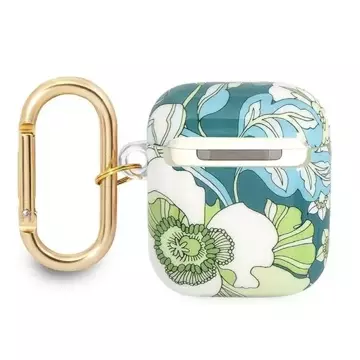 Guess GUA2HHFLN AirPods decken die zielony/grüne Flower Strap Collection ab