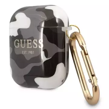 Guess GUA2UCAMG AirPods decken Czarny / Black Camo Collection ab