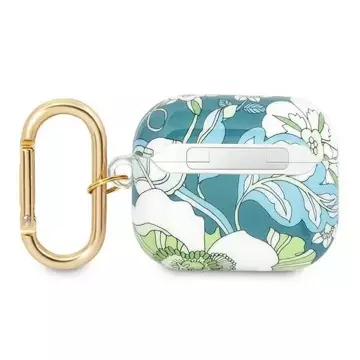 Guess GUA3HHFLN AirPods 3 Cover zielony/green Flower Strap Collection