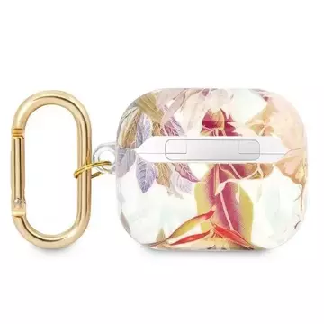 Guess GUA3HHFLU AirPods 3 Cover fioletowy/lila Flower Strap Collection