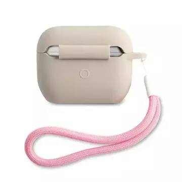 Guess GUACAPLSVSGP AirPods Pro Abdeckung grau rosa / grau rosa Silikon Vintage