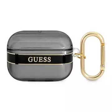 Guess GUAPHHTSK AirPods Pro Cover Czarny/Black Strap Collection