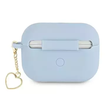 Guess GUAPLSCHSB AirPods Pro Cover niebieski/blue Silicone Charm Collection