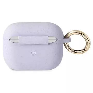 Guess GUAPSGGEU AirPods Pro-Abdeckung purpurowy/lila Silikon-Glitter