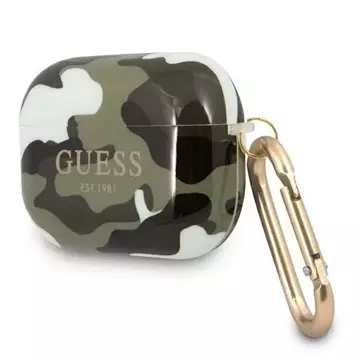 Guess GUAPUCAMA AirPods Pro Cover grün / khaki Camo Collection