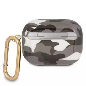 Guess GUAPUCAMG AirPods Pro Cover Czarny/Black Camo Collection