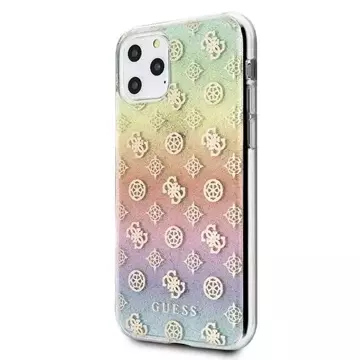 Guess GUHCN58PEOML iPhone 11 Pro mehrfarbige Hartschale Iridescent 4G Peony