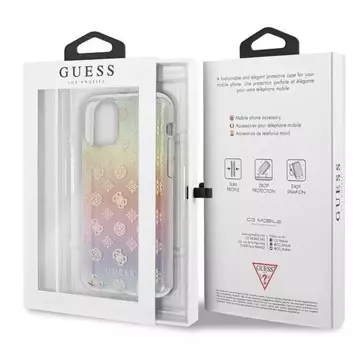 Guess GUHCN58PEOML iPhone 11 Pro mehrfarbige Hartschale Iridescent 4G Peony