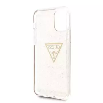 Guess GUHCN58SGTLGO Hartschalenetui für iPhone 11 Pro złoty/gold Glitter Triangle