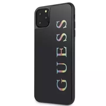 Guess GUHCN65LGMLBK iPhone 11 Pro Max czarny/schwarzes Hartschalenetui Glitter Logo