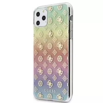 Guess GUHCN65PEOML iPhone 11 Pro Max Mehrfarbige Hartschale Iridescent 4G Peony