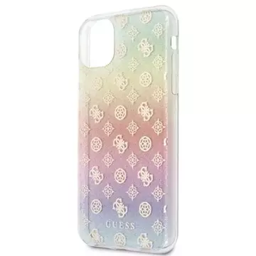 Guess GUHCN65PEOML iPhone 11 Pro Max Mehrfarbige Hartschale Iridescent 4G Peony