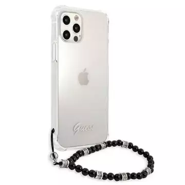 Guess GUHCP12LKPSBK iPhone 12 Pro Max 6,7" Transparente Hardcase Black Pearl