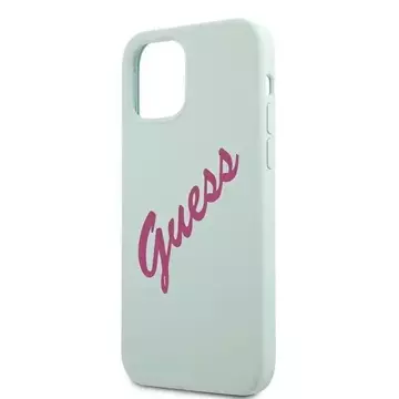 Guess GUHCP12MLSVSBF iPhone 12/12 Pro 6,1" niebieski fuksja/blue fuschia hardcase Silicone Vintage