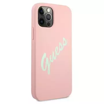 Guess GUHCP12MLSVSPG iPhone 12/12 Pro 6.1 "pink grün / grün pink Hardcase Silikon Vintage