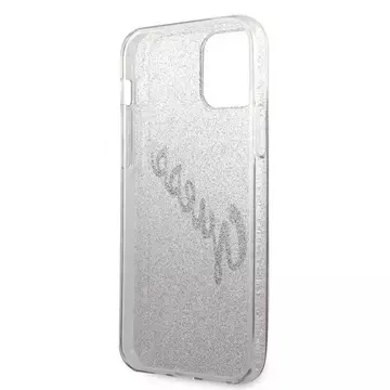 Guess GUHCP12MPCUGLSPI iPhone 12/12 Pro 6,1" różowy/pink Hardcase Glitter Gradient Script