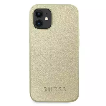 Guess GUHCP12SIGLGO iPhone 12 mini 5,4" złoty/gold Hardcase Iridescent