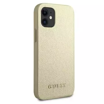 Guess GUHCP12SIGLGO iPhone 12 mini 5,4" złoty/gold Hardcase Iridescent