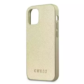 Guess GUHCP12SIGLGO iPhone 12 mini 5,4" złoty/gold Hardcase Iridescent