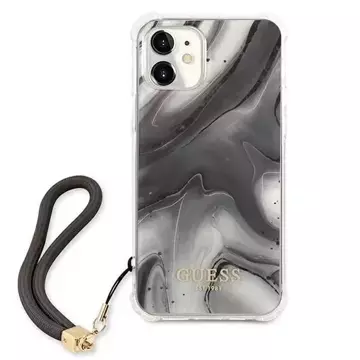 Guess GUHCP12SKSMAGR iPhone 12 mini 5,4" szary/grey Hardcase Marble Collection