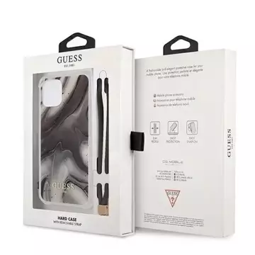 Guess GUHCP12SKSMAGR iPhone 12 mini 5,4" szary/grey Hardcase Marble Collection