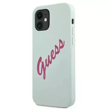 Guess GUHCP12SLSVSBF iPhone 12 mini 5,4" niebieski fuksja/blue fuschia hardcase Silicone Vintage