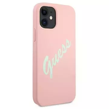 Guess GUHCP12SLSVSPG iPhone 12 mini 5,4 "pink grün / grün pink Hardcase Silikon Vintage