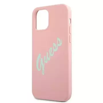 Guess GUHCP12SLSVSPG iPhone 12 mini 5,4 "pink grün / grün pink Hardcase Silikon Vintage