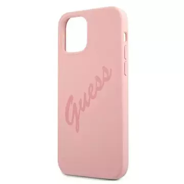 Guess GUHCP12SLSVSPI iPhone 12 mini 5,4 "pink / pink Hardcase Script Vintage