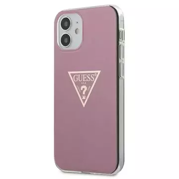 Guess GUHCP12SPCUMPTPI iPhone 12 mini 5,4" różowy/pink Hardcase Metallic Collection