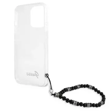 Guess GUHCP13LKPSBK iPhone 13 Pro / 13 6,1" Transparentes Hardcase Black Pearl