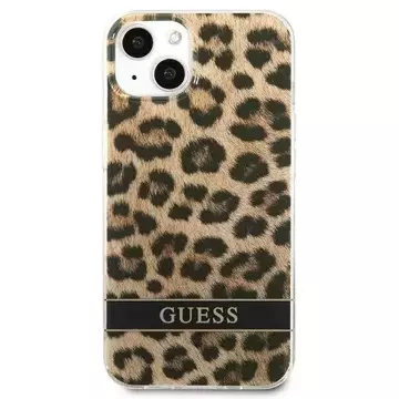 Guess GUHCP13SHSLEOW iPhone 13 mini 5,4" brązowy/brown hardcase Leopard