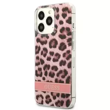 Guess GUHCP13XHSLEOP iPhone 13 Pro Max 6.7 "rosa / rosa Hardcase Leopard