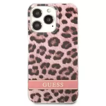 Guess GUHCP13XHSLEOP iPhone 13 Pro Max 6.7 "rosa / rosa Hardcase Leopard