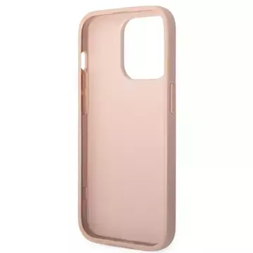 Guess GUHCP14XPSASBPI Hülle für Apple iPhone 14 Pro Max 6,7" pink/pink Saffiano Strap