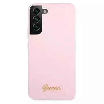 Guess GUHCS22MLSLMGLA S22 S906 Lawenda/Lavendel Hardcase Metall-Logo mit Silikonschriftzug