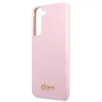 Guess GUHCS22MLSLMGLA S22 S906 Lawenda/Lavendel Hardcase Metall-Logo mit Silikonschriftzug