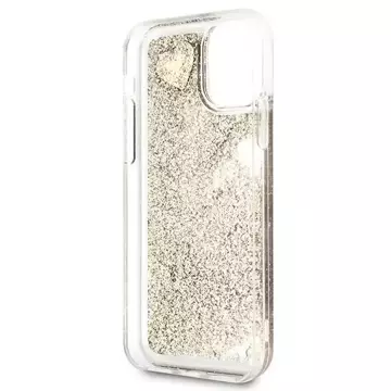 Guess GUOHCN58GLHFLGO iPhone 11 Pro gold/złoty Hardcase Glitter Charms