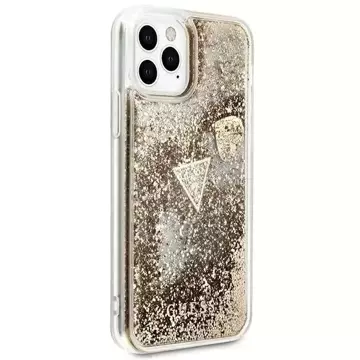 Guess GUOHCN58GLHFLGO iPhone 11 Pro gold/złoty Hardcase Glitter Charms