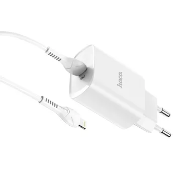 HOCO Typ-C-Wandladegerät, Typ-C-Kabel für Lightning PD 20W N14, weiß