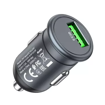 HOCO USB A QC3.0 Autoladegerät 18W Z43 grau