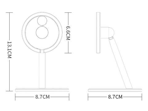 Halter Ständer für Qi MagSafe Ladegerät für Schreibtisch Alogy für iPhone 12 Grau