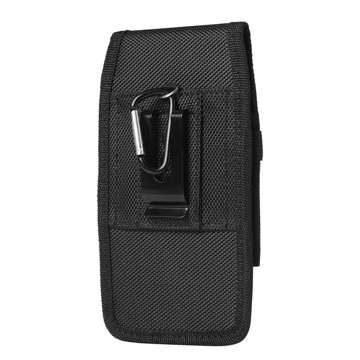 Handyhülle Alogy Handygürtelholster mit Karabiner und Kartenfach XXL 7.2 Schwarz