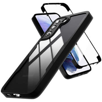 Handyhülle Armored 360 Case Alogy Armor für Samsung Galaxy S21 FE / 5G Schwarz