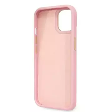 Handyhülle Guess GUHCP14MHGCRHP für Apple iPhone 14 Plus 6,7" rosa/rosa Hardcase Croco Collection