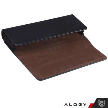 Handyhülle für Gürtel, Leder-Holsterhülle 6,8 Alogy Wallet, universelle Hülle für Handygürtel, Schwarz