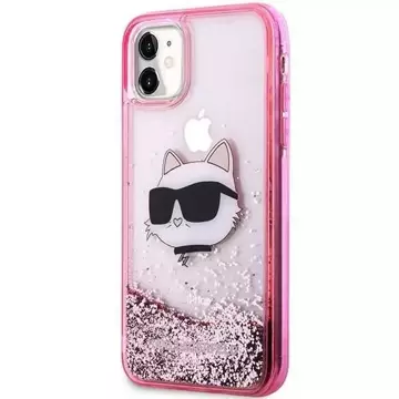 Handyschutzhülle Karl Lagerfeld KLHCN61LNCHCP für Apple iPhone 11/ XR 6.1" pink/pink Hardcase Glitter Choupette Head