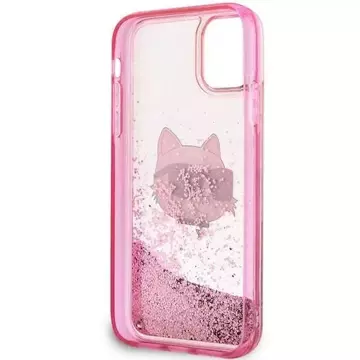 Handyschutzhülle Karl Lagerfeld KLHCN61LNCHCP für Apple iPhone 11/ XR 6.1" pink/pink Hardcase Glitter Choupette Head