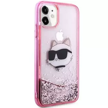 Handyschutzhülle Karl Lagerfeld KLHCN61LNCHCP für Apple iPhone 11/ XR 6.1" pink/pink Hardcase Glitter Choupette Head