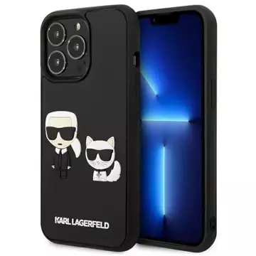 Handyschutzhülle Karl Lagerfeld KLHCP13L3DRKCK für Apple iPhone 13 Pro / 13 6.1" schwarz/schwarz Hardcase Karl